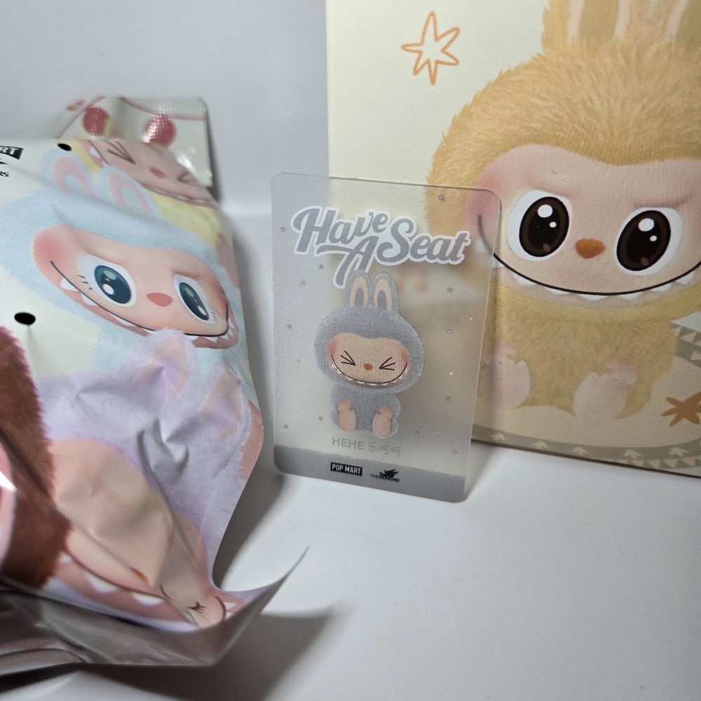 100% Authentic Pop Mart Labubu – “Have a Seat” Series - HeHe In Bag - Picture 3 of 7
